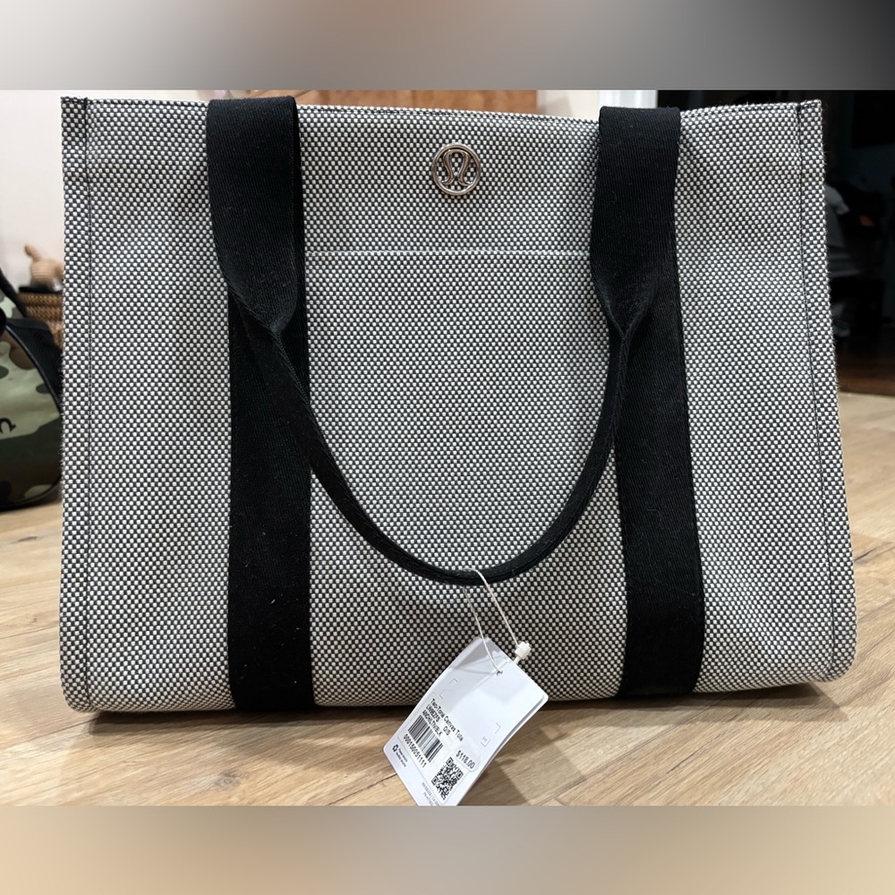lululemon athletica Black and White Tote Bag